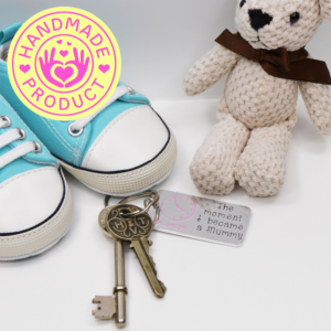 Stamped With Love - The moment I became a Mummy Personalised Keyring