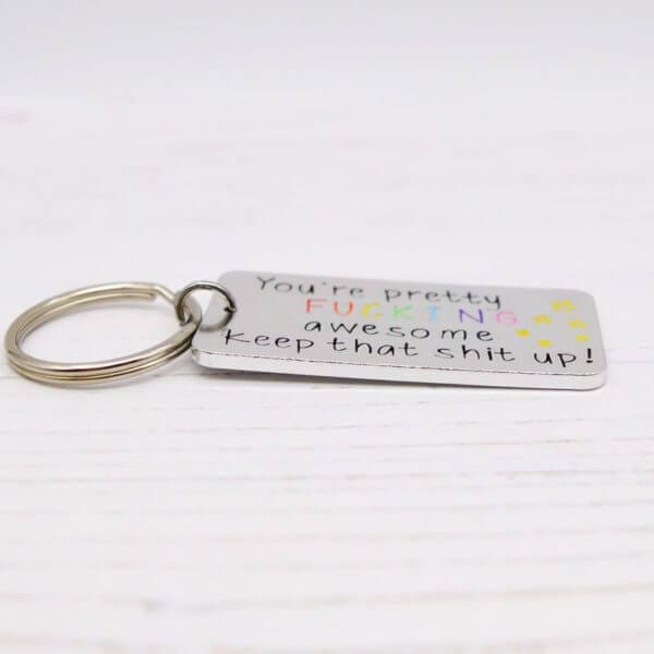 Stamped With Love - Pretty Fucking Awesome Keyring