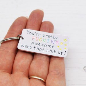 Stamped With Love - Pretty Fucking Awesome Keyring