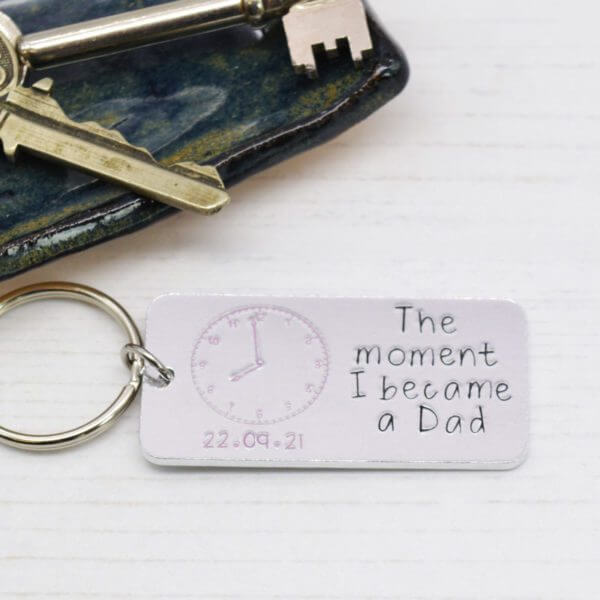 Stamped With Love - Moment I became a Dad Keyring