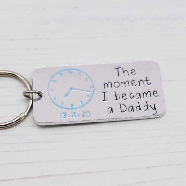 Stamped With Love - Moment I Became a Daddy Keyring