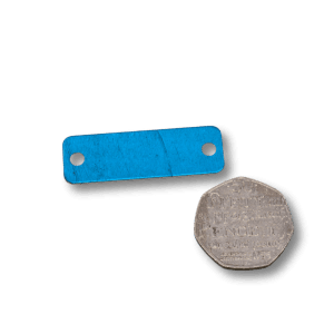 Metal Blanks UK - Aluminium Shoe Tag 45mm x 15mm