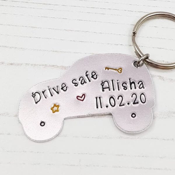 Stamped With Love - New Driver Keyring