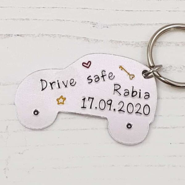 Stamped With Love - New Driver Keyring