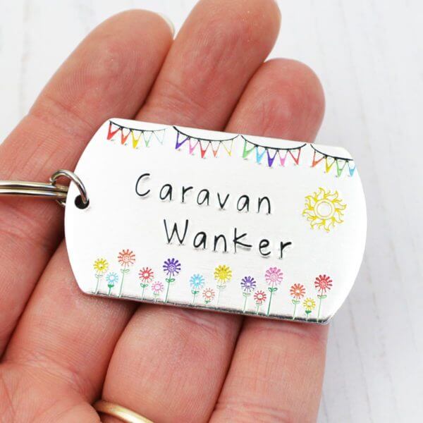 Stamped With Love - Caravan Wanker Keyring