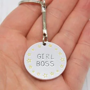 Stamped With Love - Girl Boss Keyring