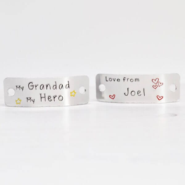 Stamped With Love - My Grandad My Hero Trainer Tags