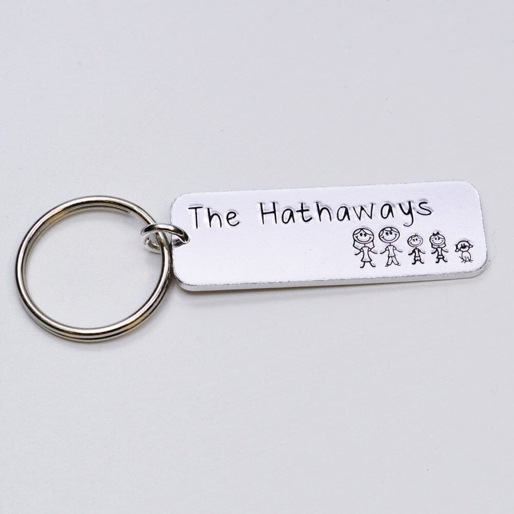 Stamped With Love - Stick Family Keyring