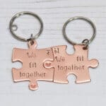 We Fit Together - Copper Keyrings