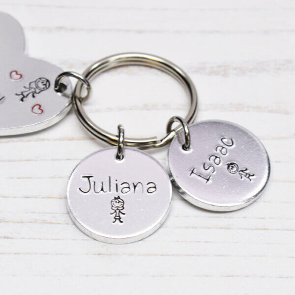 Stamped With Love - Mummy belongs to Heart keyring