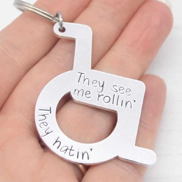 Stamped With Love - See Me Rollin' Wheelchair Keyring