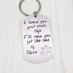 Love You and Miss You Pet Keyring