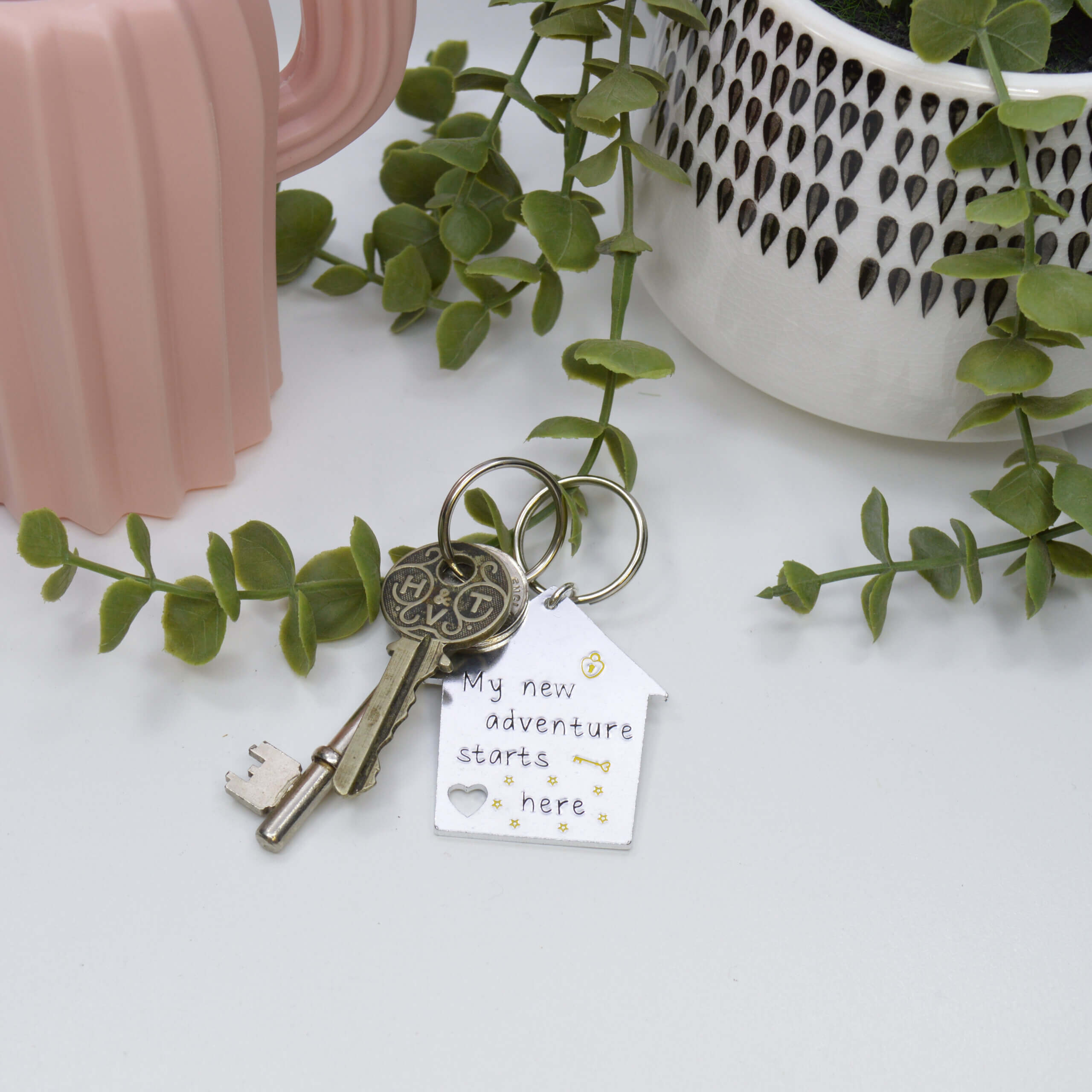 Stamped With Love - My New Adventure Starts Here Keyring