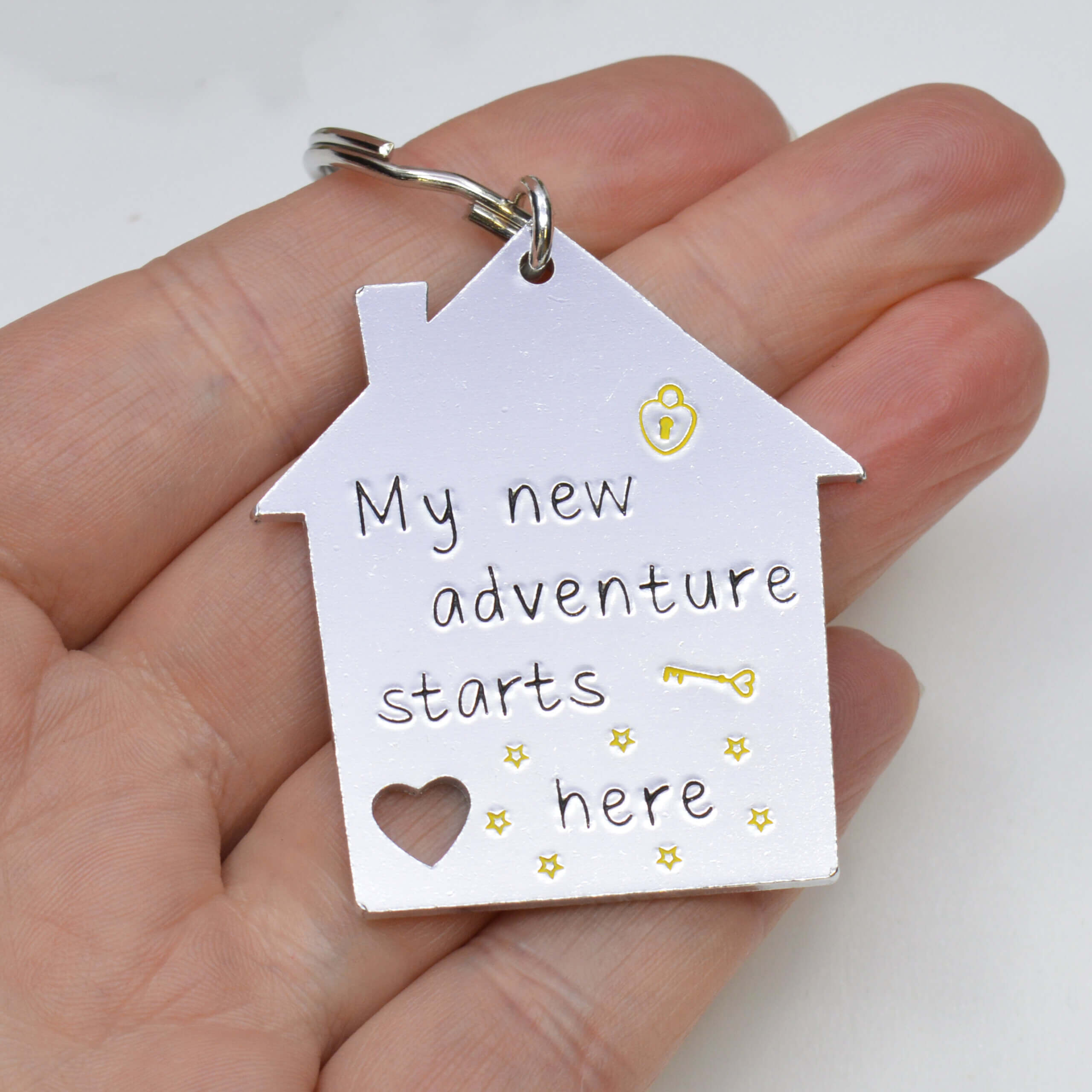 Stamped With Love - My New Adventure Starts Here Keyring