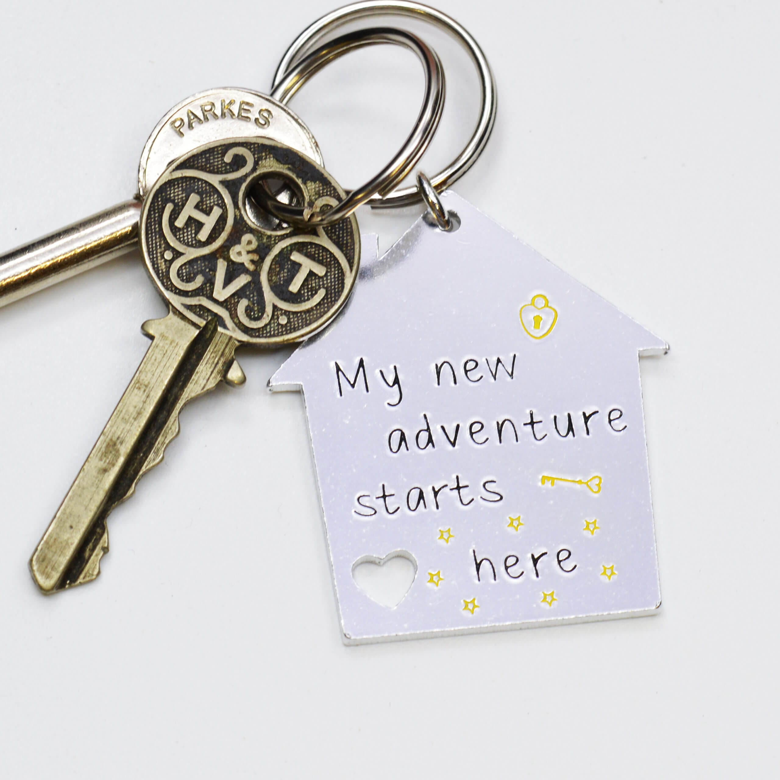 Stamped With Love - My New Adventure Starts Here Keyring
