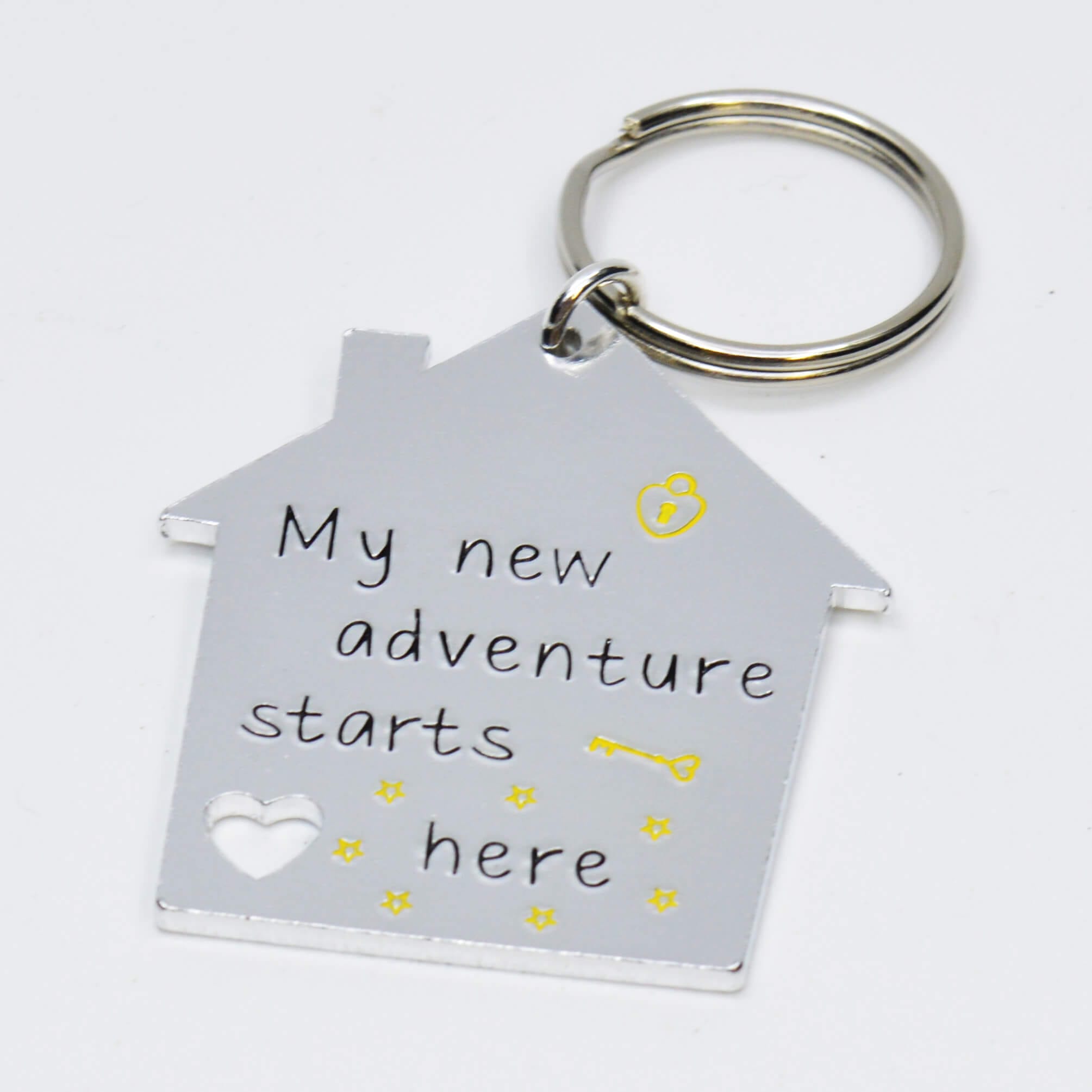 Stamped With Love - My New Adventure Starts Here Keyring