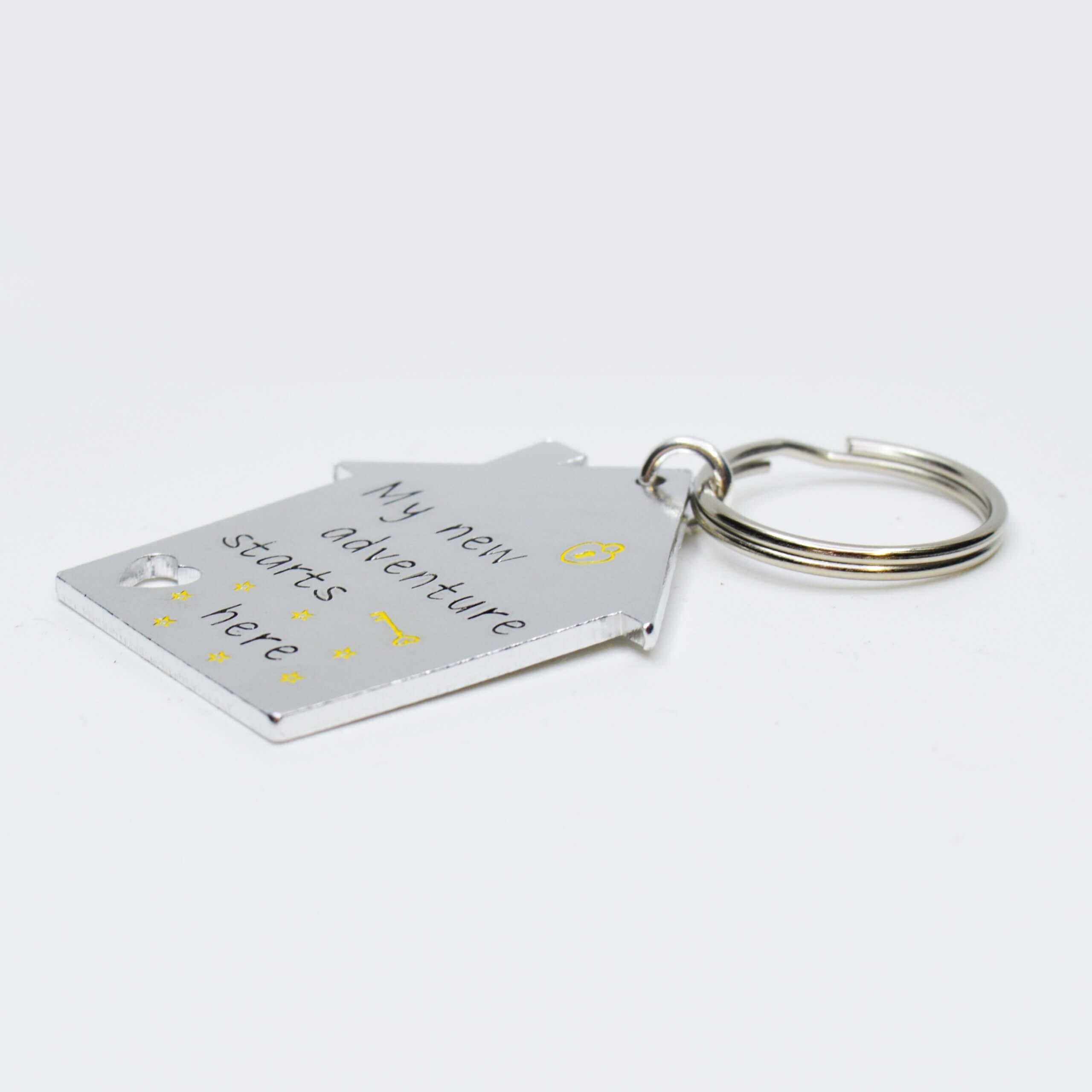 Stamped With Love - My New Adventure Starts Here Keyring
