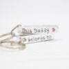 Stamped With Love - Daddy Belongs to Bar Keyring