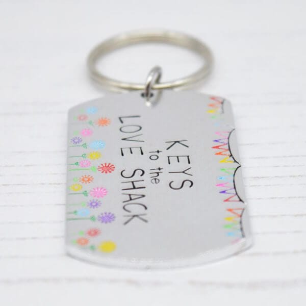 Stamped With Love - Keys to the Love Shack Keyring