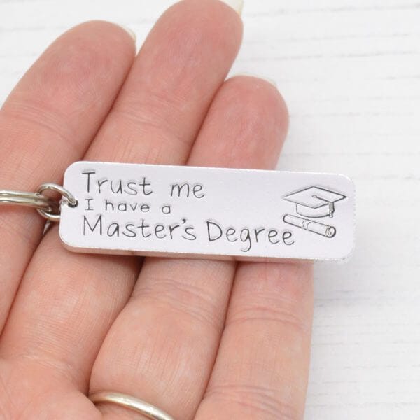 Stamped With Love - Master's Degree Keyring