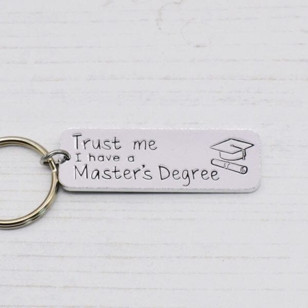 Stamped With Love - Master's Degree Keyring