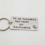 Go Backwards to Go Forwards Keyring