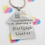 Mortgage Wanker New Home Keyring