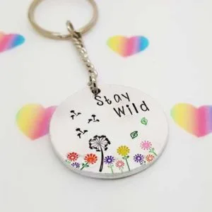 Stamped With Love - Stay Wild Circle Keyring