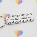 Stay Wild Rectangle Keyring