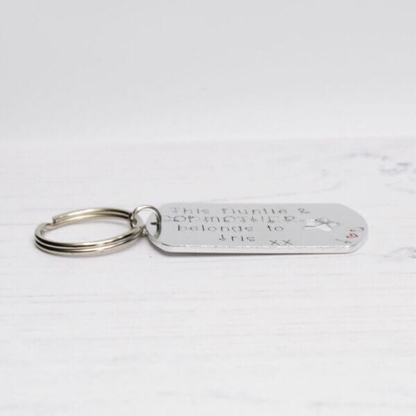 Stamped With Love - Auntie and Godmother belongs to personalised Keyring