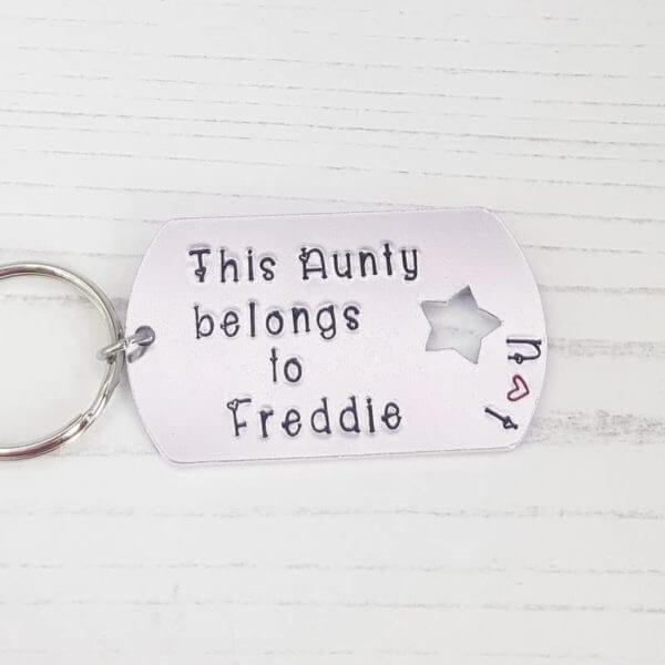 Stamped With Love - This Aunty belongs to Keyring