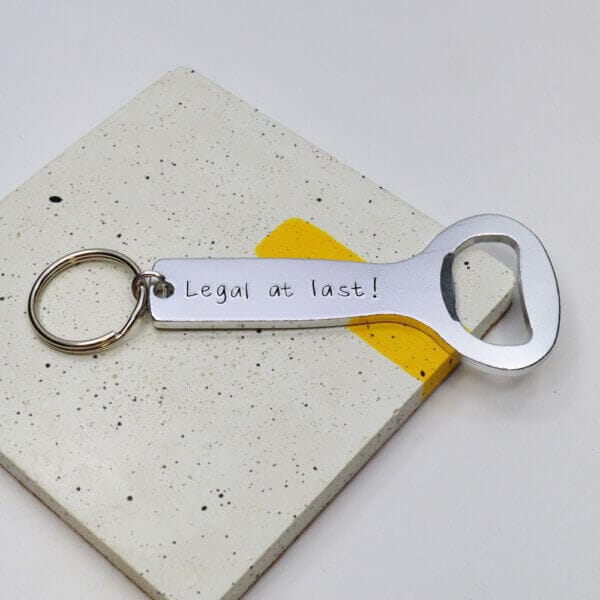 Stamped With Love - Legal at Last Personalised Bottle Opener