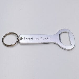 Stamped With Love - Legal at Last Personalised Bottle Opener