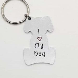 Stamped With Love - I Love My Dog Keyring