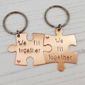 Stamped With Love - We Fit Together Bronze Keryings