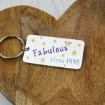 Personalised Birthday Keyring