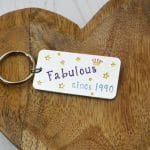 Personalised Birthday Keyring