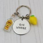 Gin Whore Keyring