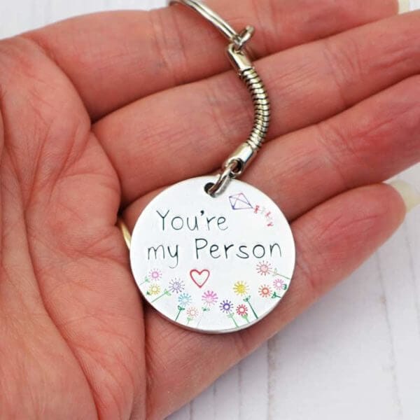 Stamped With Love - You're My Person Colourful Keyring