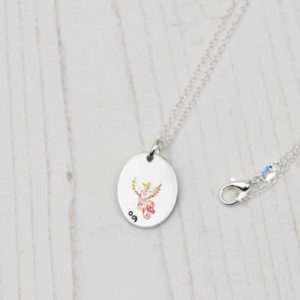 Stamped With Love - Phoenix Semicolon Necklace