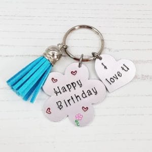 Stamped With Love - Birthday Flower Keyring