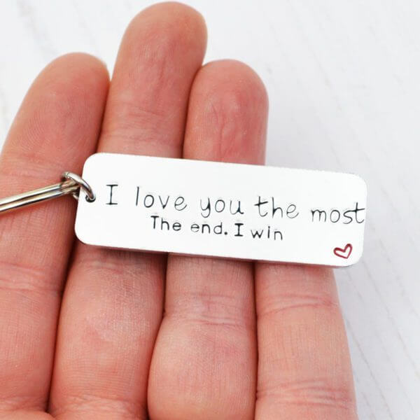 Stamped With Love - I love you the most keyring