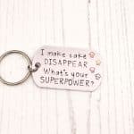 I Make Cake Disappear Keyring