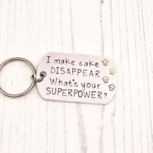 Stamped With Love - I Make Cake Disappear Keyring