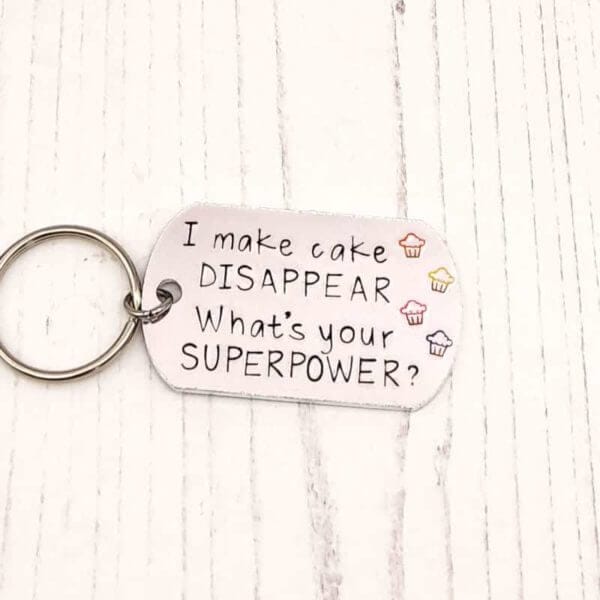 Stamped With Love - I Make Cake Disappear Keyring