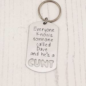 Stamped With Love - Everyone Knows a Cunt Keyring