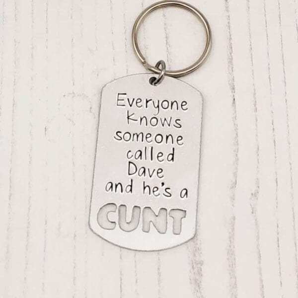 Stamped With Love - Everyone Knows a Cunt Keyring