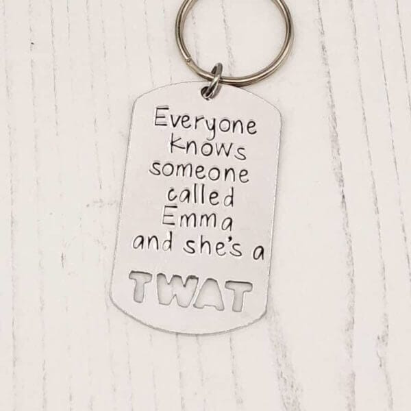 Stamped With Love - Everyone Knows a Twat Keyring