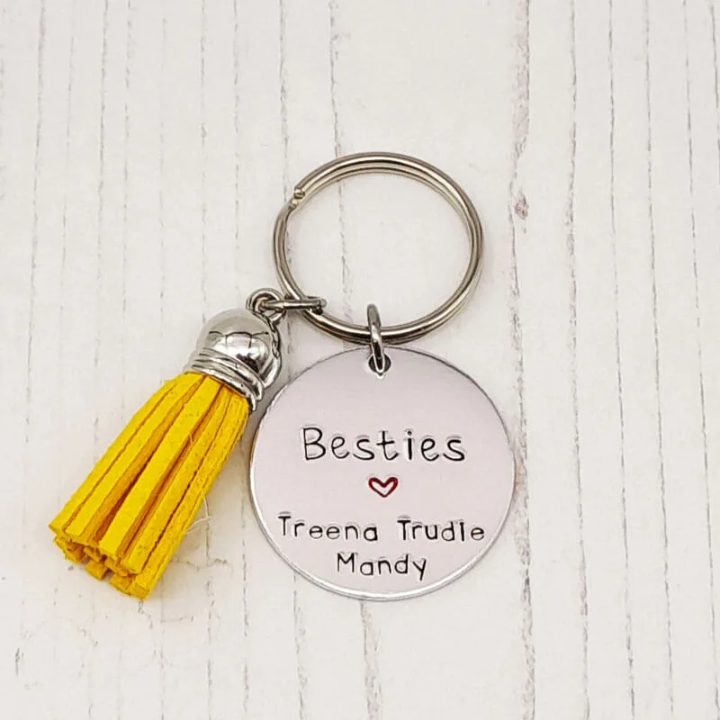 Stamped With Love - Besties Keyring