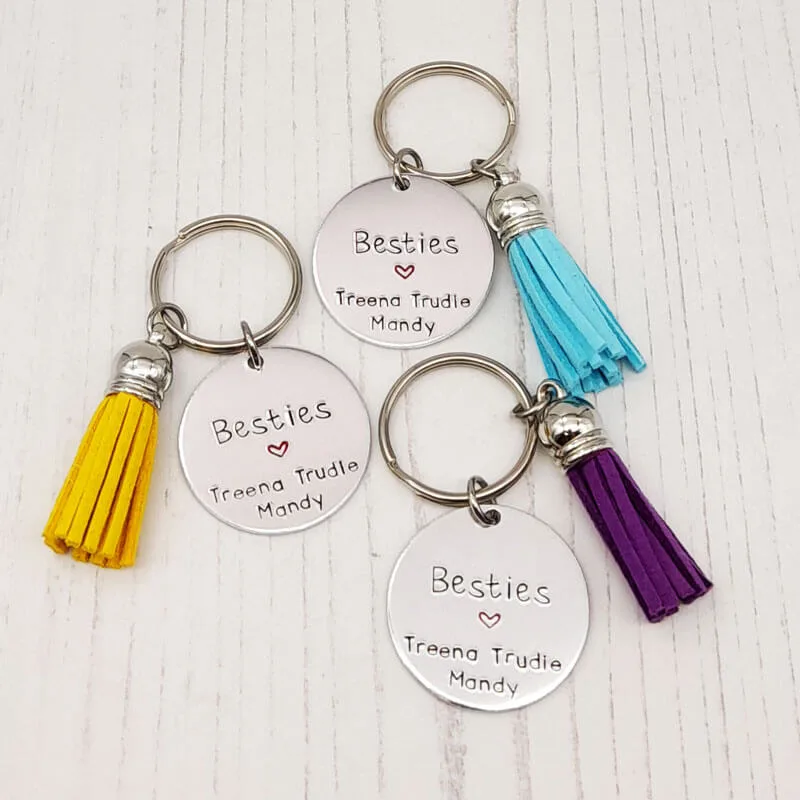 Stamped With Love - Besties Keyring
